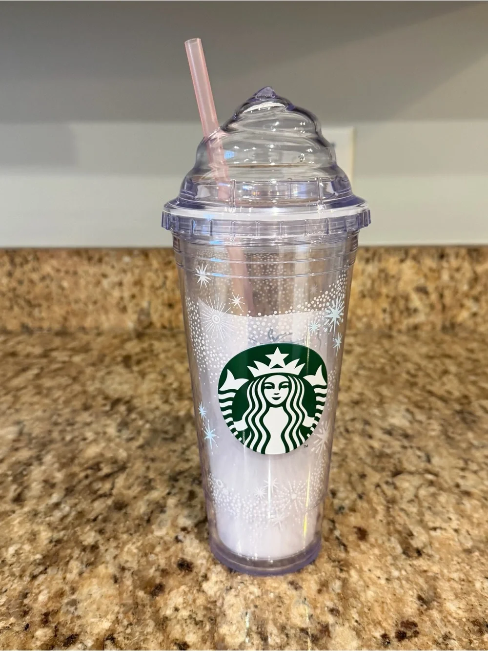New Starbucks Korea Overseas Winter Twinkle Frap Whip Frappuccino Cup Tumbler
